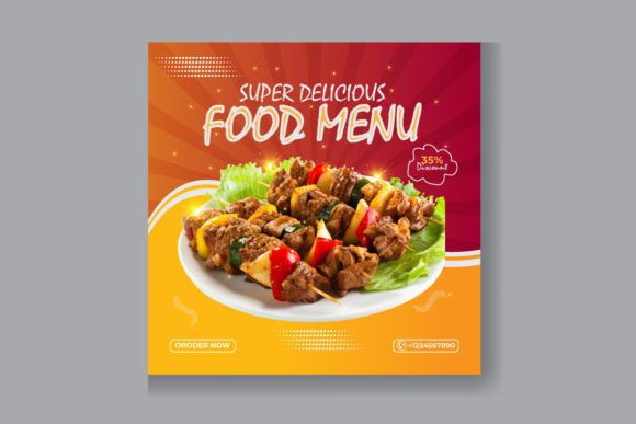 Fast Food Social Media Post Template: Streamlining Visual Content for Quick-Service Brands
