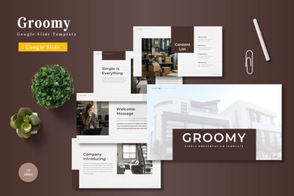 Groomy - Google Slide Template