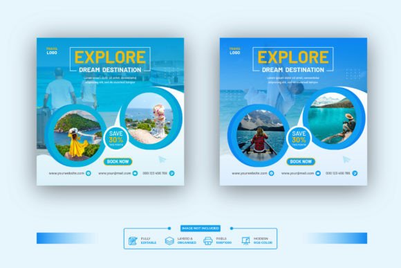 Holiday Travel Social Media Post Templates for Busy Businesses