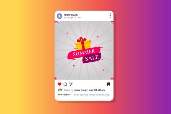 Summer Sale Ads Vector Banner Template: A Powerful Tool for Social Media Marketing